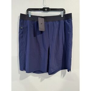 Fabletics Franchise Short Men's 2XL Blue Sweat Wicking Elastic Waist 9" Inseam